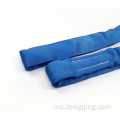 8ton mengangkat tali pinggang bulat biru tanpa henti webbing sling